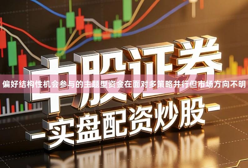 偏好结构性机会参与的主题型资金在面对多策略并行但市场方向不明
